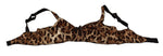 Dolce & Gabbana Brown Leopard Women Bra Women's Underwear