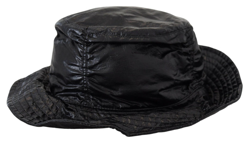Dolce & Gabbana Sleek Black Bucket Cap with Logo Women's Detail