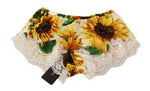 Dolce & Gabbana Sunflower Lace Lingerie Shorts - Silk Women's Blend