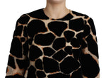 Dolce & Gabbana Chic Giraffe Print Shift Mini Women's Dress