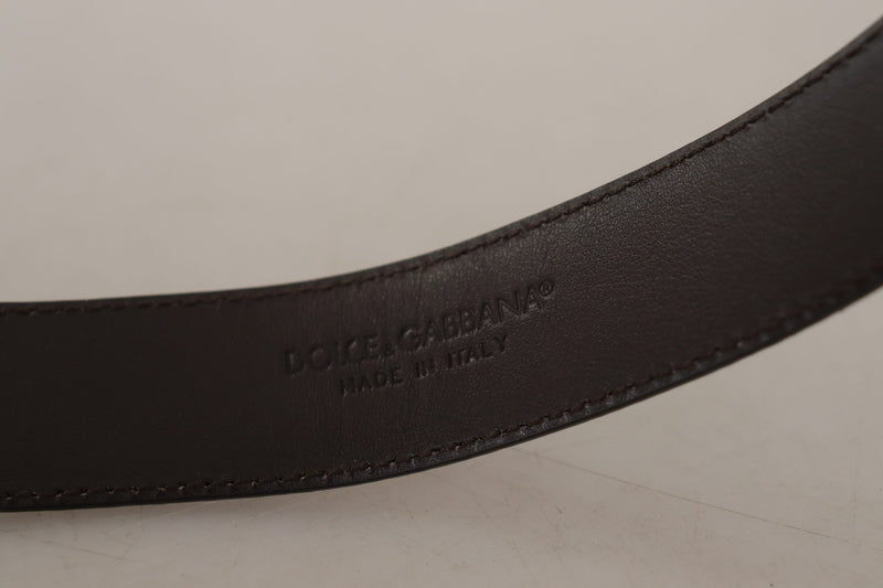 Dolce & Gabbana Elegant Snakeskin Leather Women's Belt