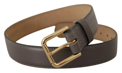 Dolce & Gabbana Elegant Engraved Buckle Leather Women's Belt