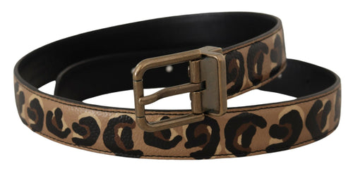 Dolce & Gabbana Chic Engraved Logo Leather Women's Belt
