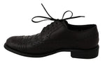 Dolce & Gabbana Elegant Bordeaux Wingtip Derby Dress Men's Shoes