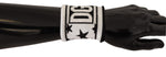 Dolce & Gabbana White Black Wool Logo #DGMILLENNIALS Men's Wristband