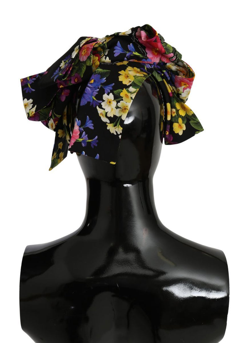 Dolce & Gabbana Elegant Floral Silk Headband Diadem Women's Tiara