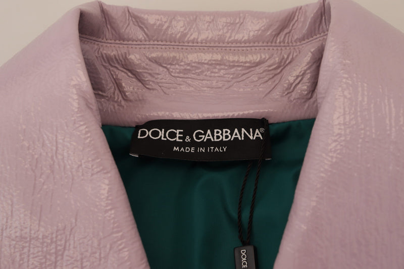 Dolce & Gabbana Chic Purple Cropped Jacket - A Style Women's Statement