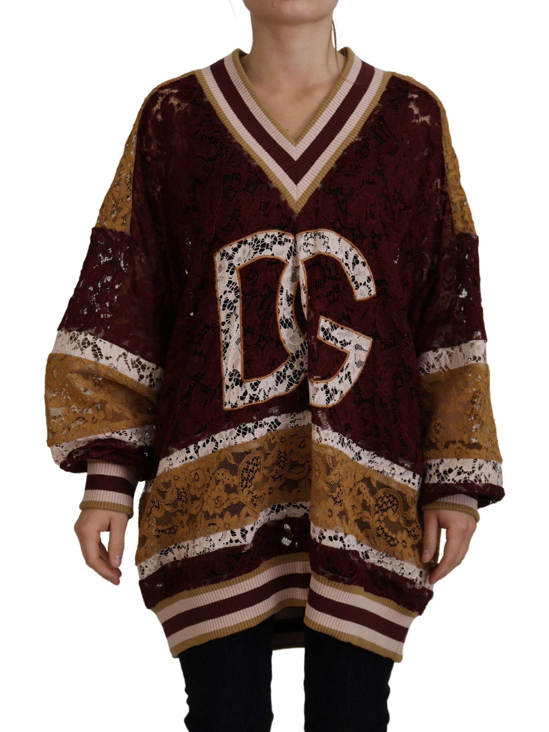 Louis Vuitton brown Wool Embroidered Monogram Sweater