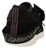 Dolce & Gabbana Shearling-Trimmed Leather Men's Sneakers
