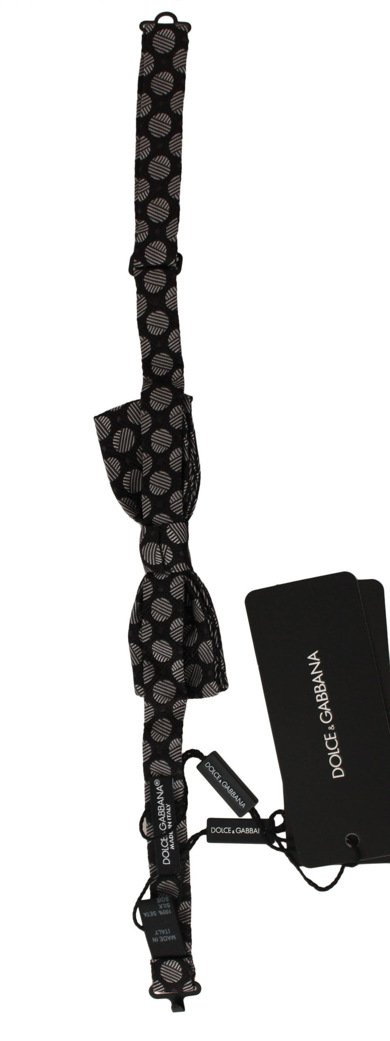 Dolce & Gabbana Brown Silk Polka Dot Jacquard Men  Bow Tie Men's Papillon