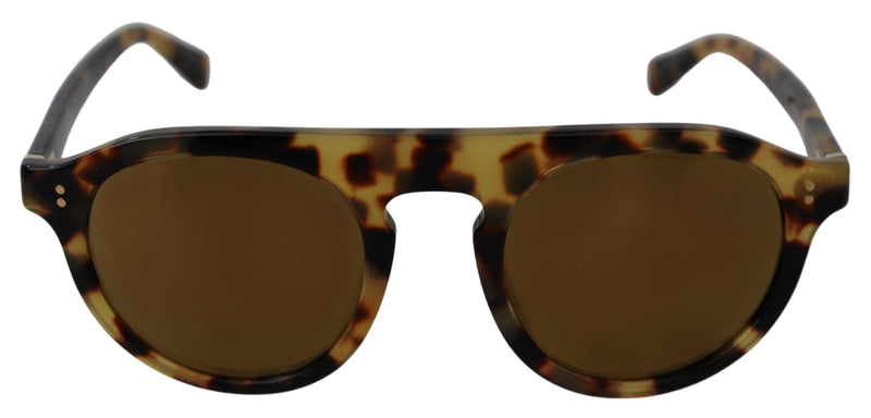 Dolce & Gabbana Brown Tortoise Oval Full Rim Women's Sunglasses