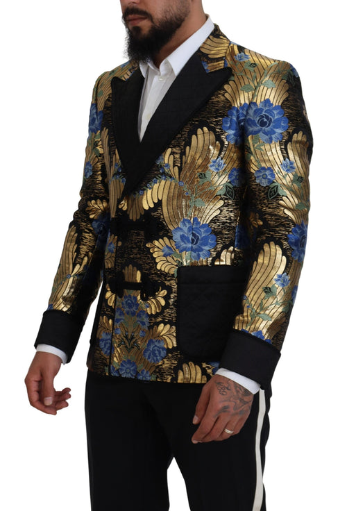 Dolce & Gabbana Elegant Floral Evening Party Men's Blazer