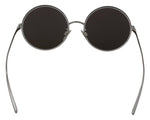 Dolce & Gabbana Silver Plated Round Gray Le nses Women Women's Sunglasses
