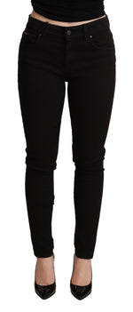 Dolce & Gabbana Black Skinny Denim Cotton Stretch Trouser Women's Jeans