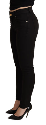 Dolce & Gabbana Black Skinny Denim Trouser Cotton Stretch Women's Jeans