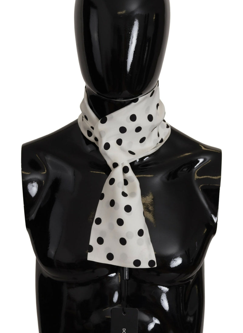 Dolce & Gabbana Dapper Silk Polka Dot Men's Scarf Men's Wrap