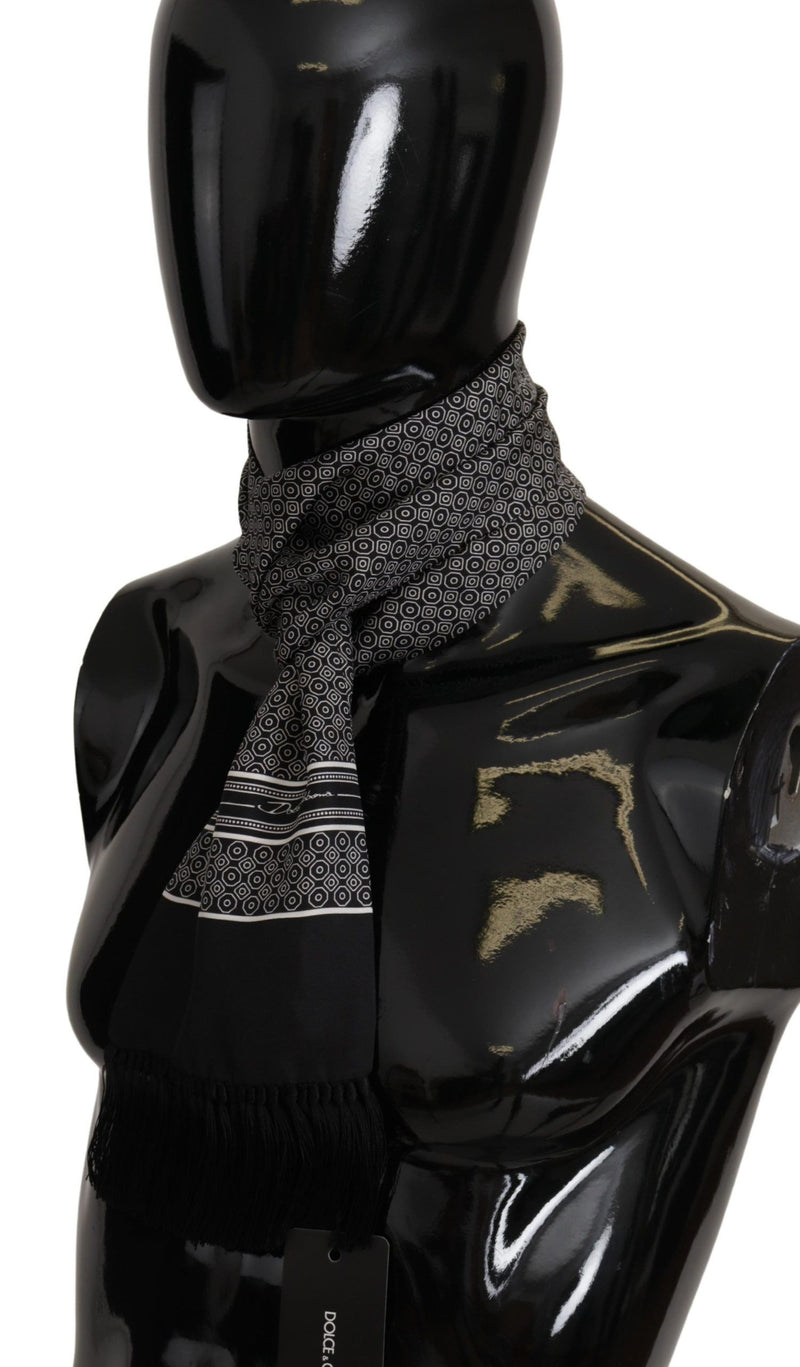 Dolce & Gabbana Elegant Geometric Silk Men's Men's Scarf