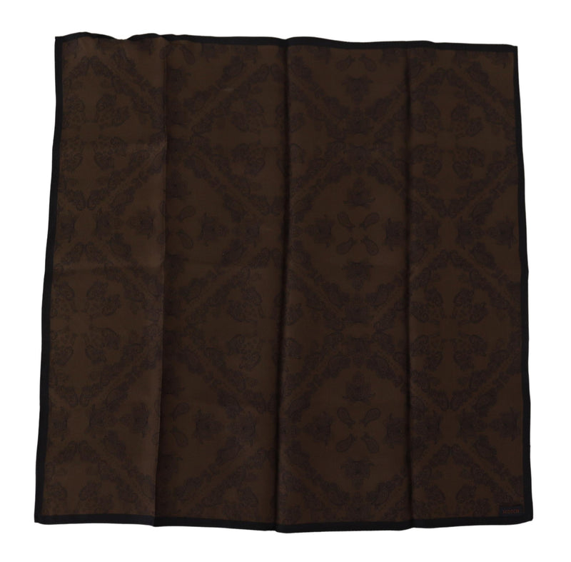 Scotch & Soda Chic Brown Patterned Square Women's Scarf
