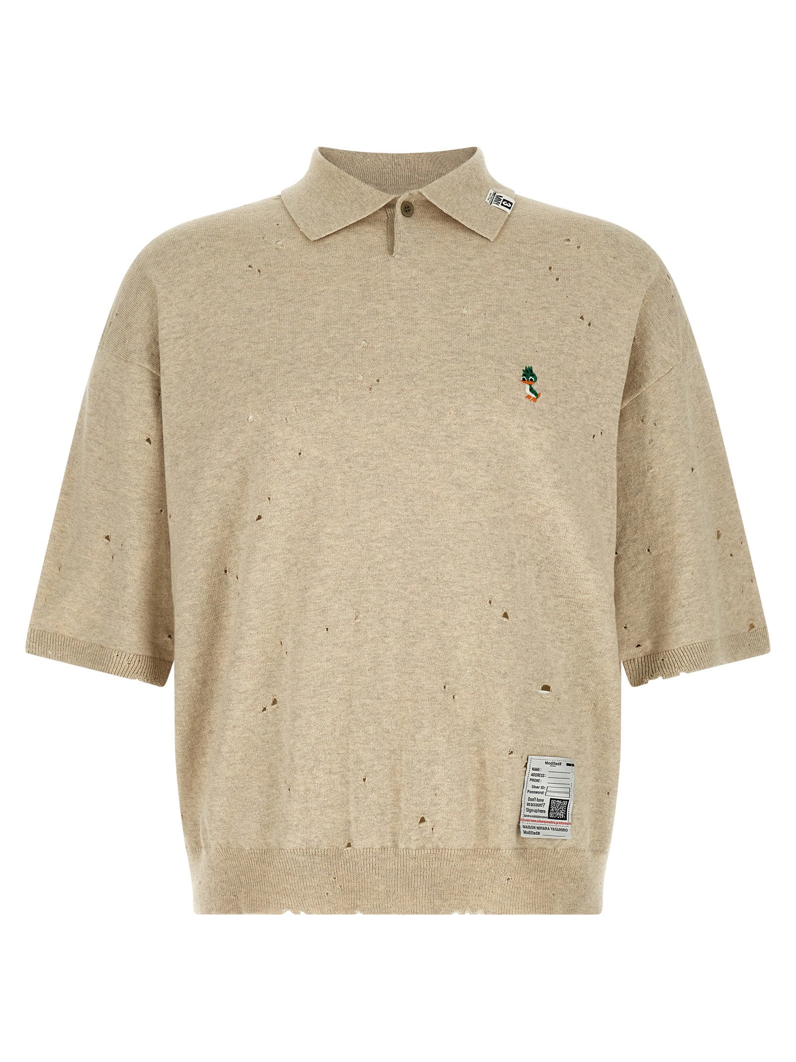 Maison Mihara Yasuhiro Men's Embroidery Polo Shirt