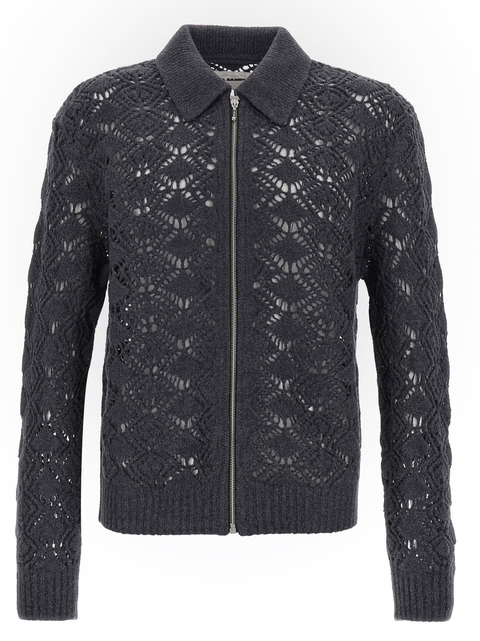 Jil Sander Men's Openwork Wool Cardigan