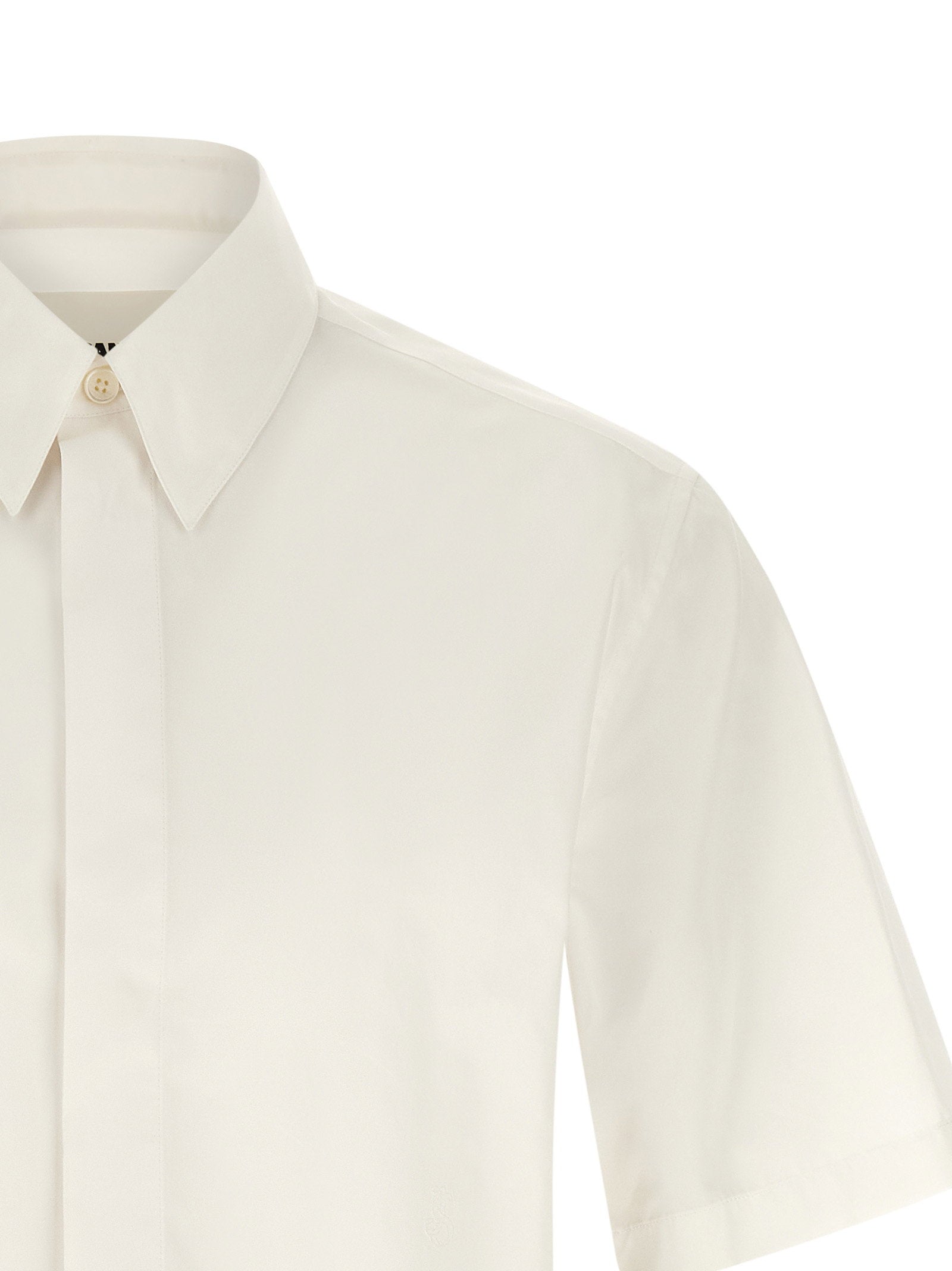Jil Sander Men's Logo Embroidery Shirt
