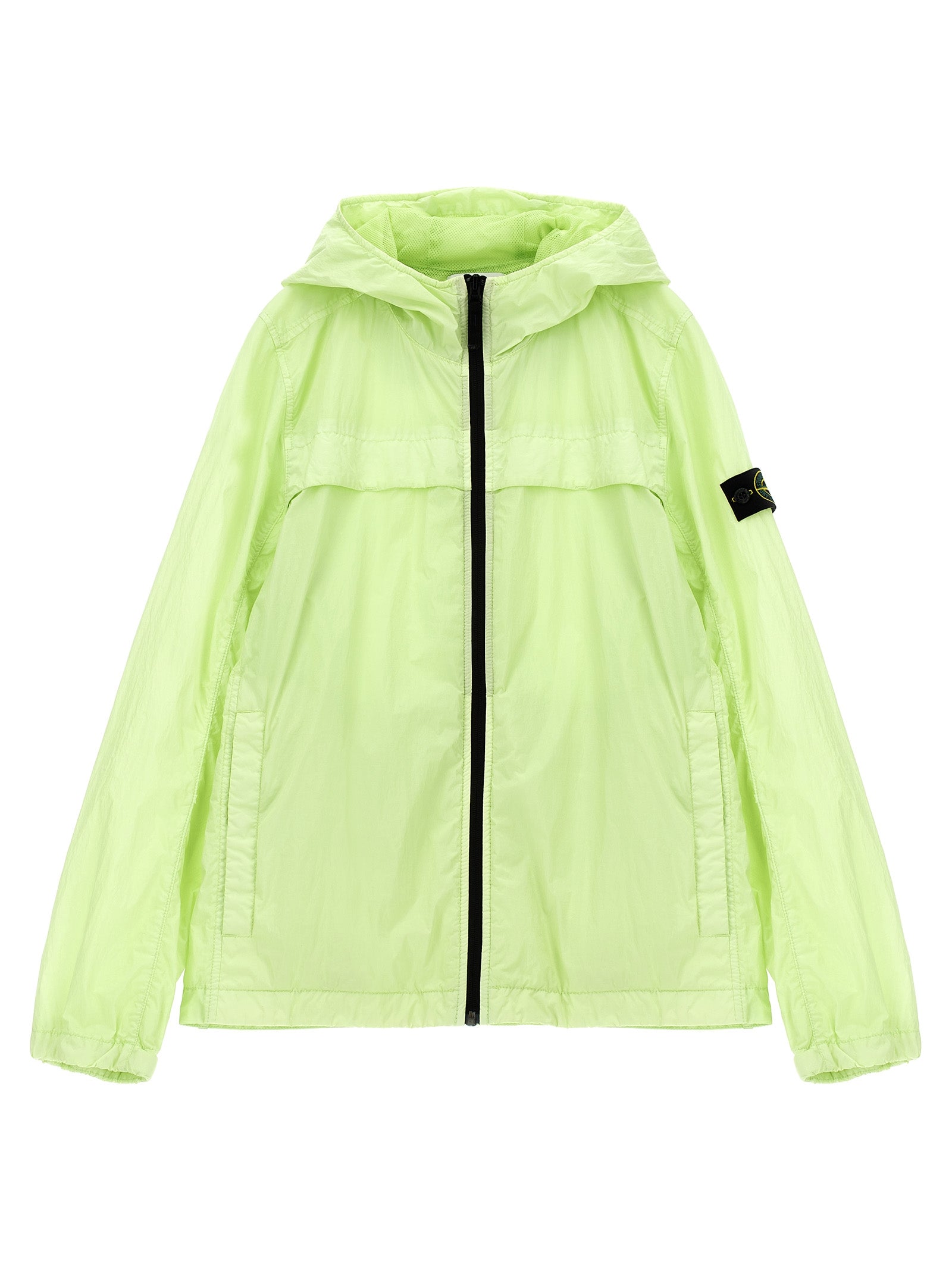 Stone Island Junior Boy's Logo Badge Hooded Jacket