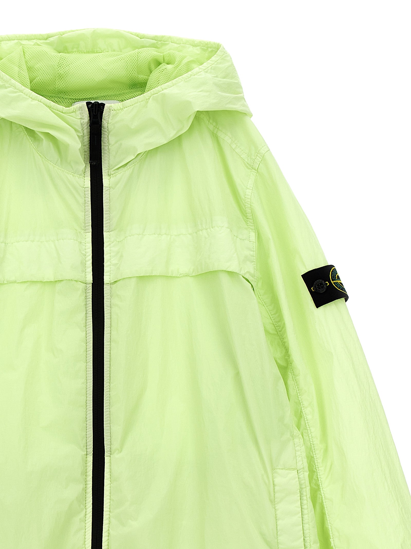 Stone Island Junior Boy's Logo Badge Hooded Jacket