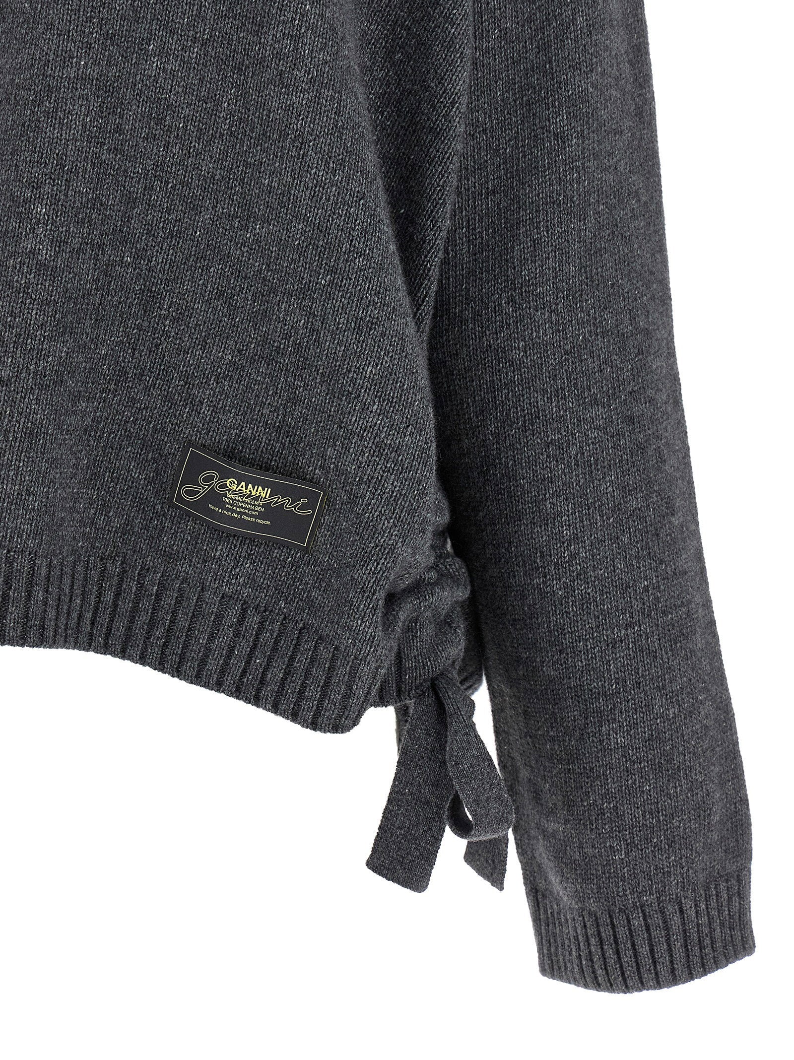 Ganni Women's Side Laces Sweater