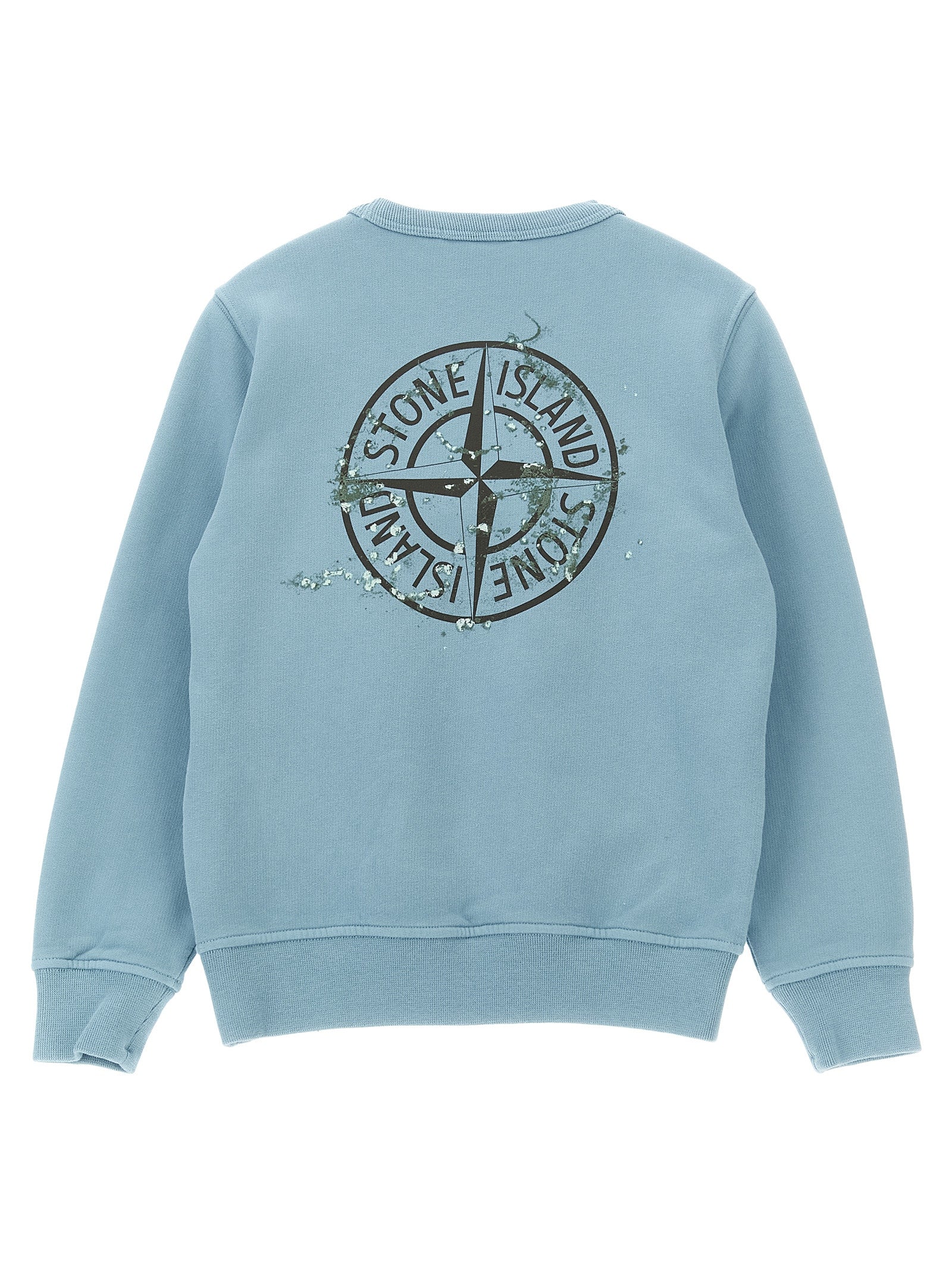 Stone Island Junior Boy's Front And Back Print Sweatshirt