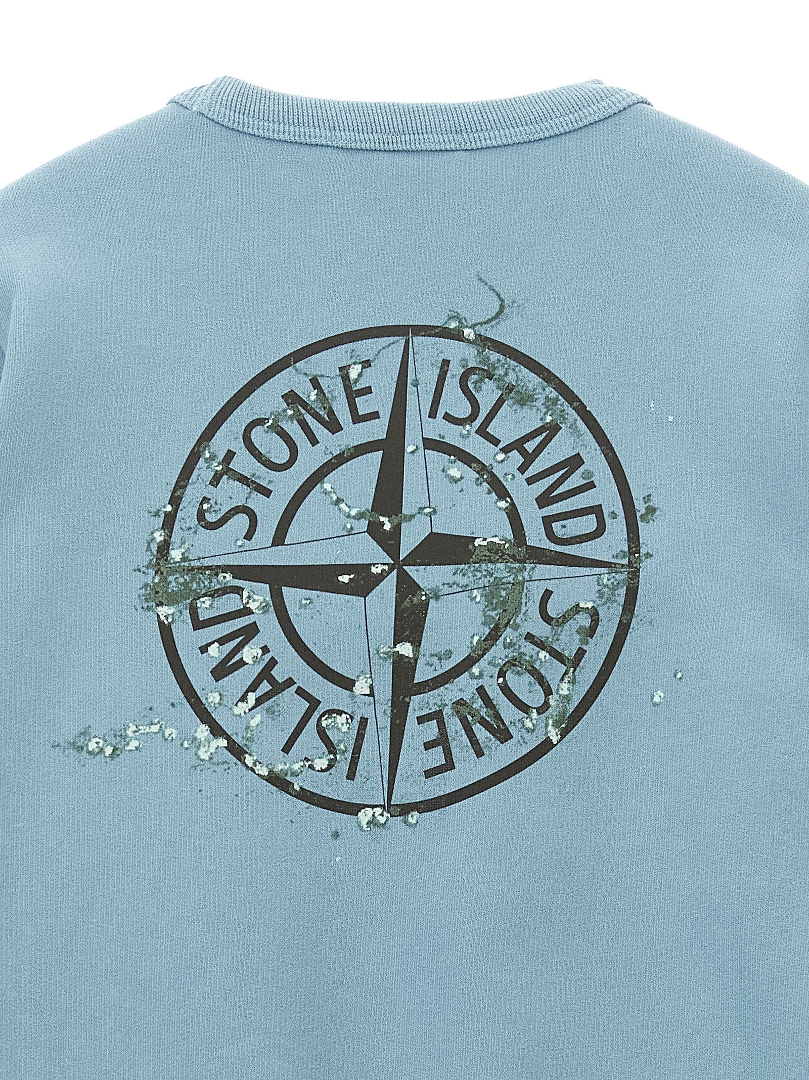 Stone Island Junior Boy's Front And Back Print Sweatshirt