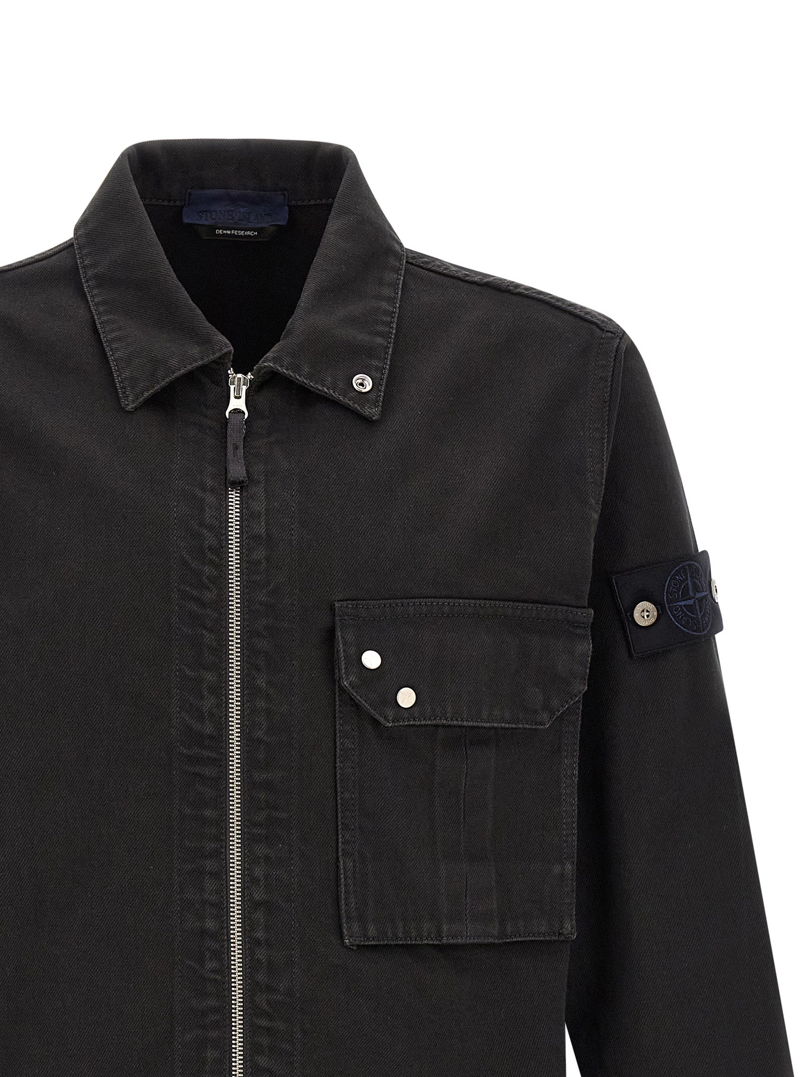 Stone Island Men's Denim Overshirt