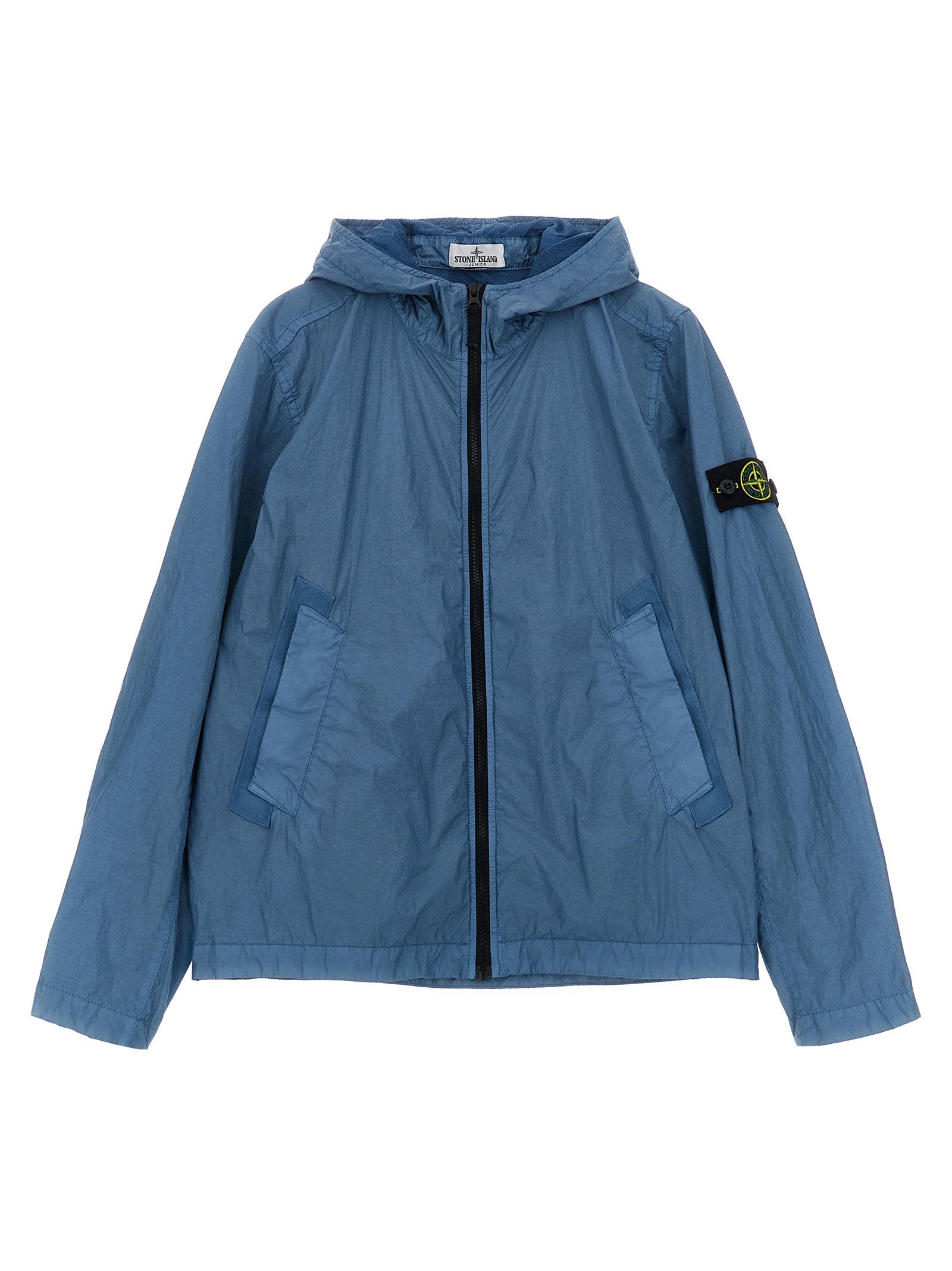 Stone Island Junior Boy's Crinkled Effect Nylon Jacket