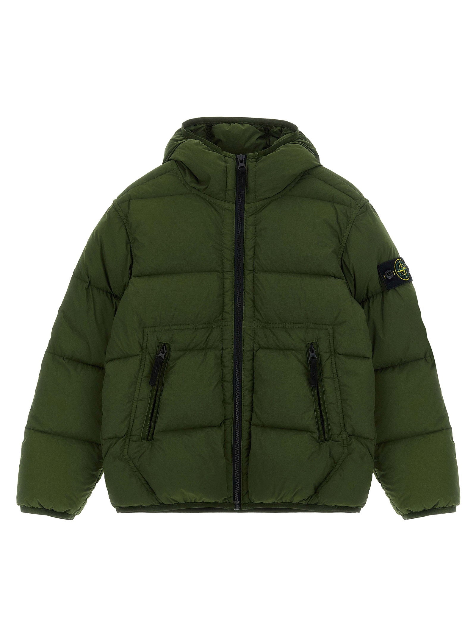 Stone Island Junior Boy's Badge Logo Parka