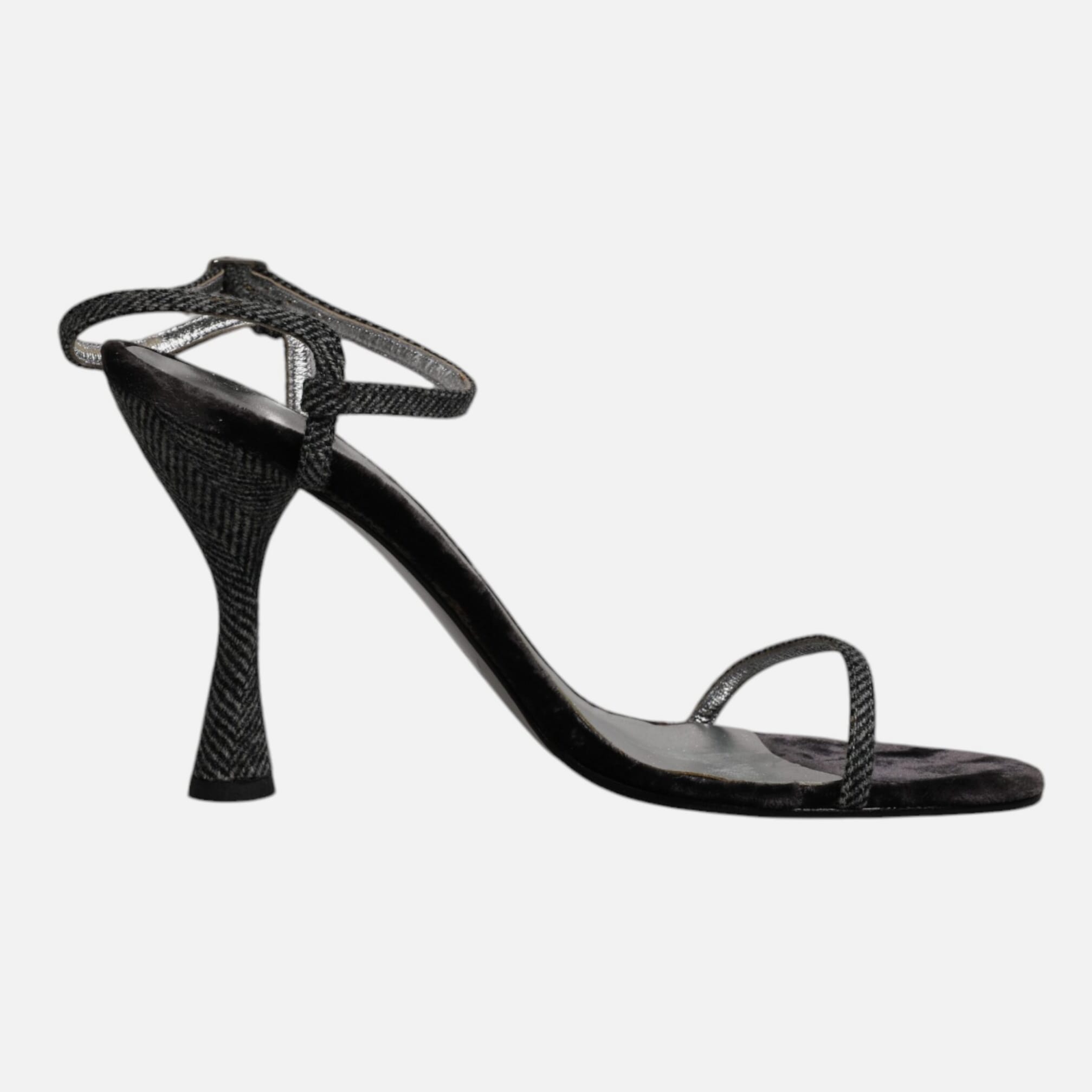 Dolce & Gabbana Black Ankle Strap High Heels Sandals Women's Shoes (Pre-Owned)