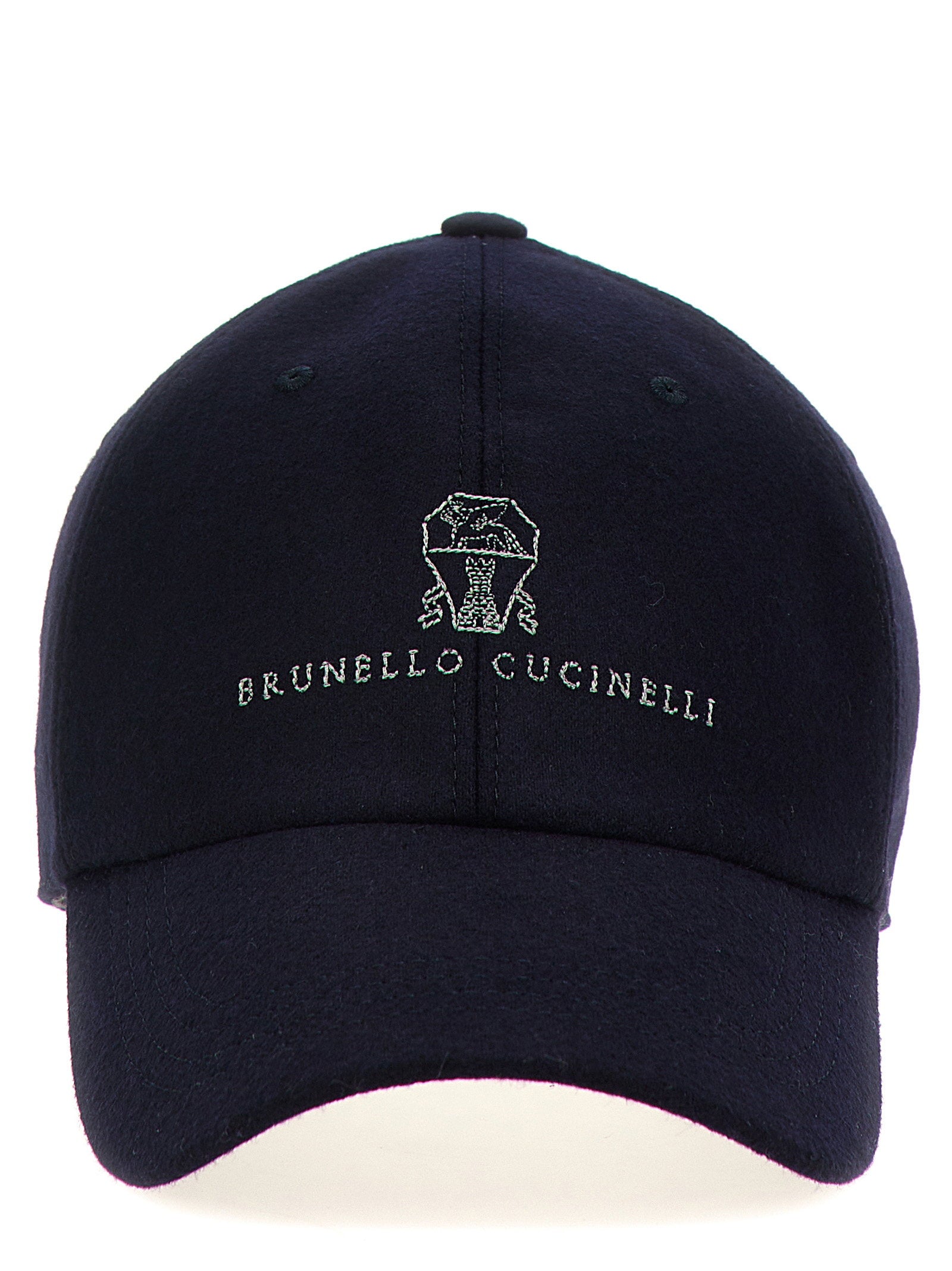 Brunello Cucinelli Men's Logo Embroidery Cap