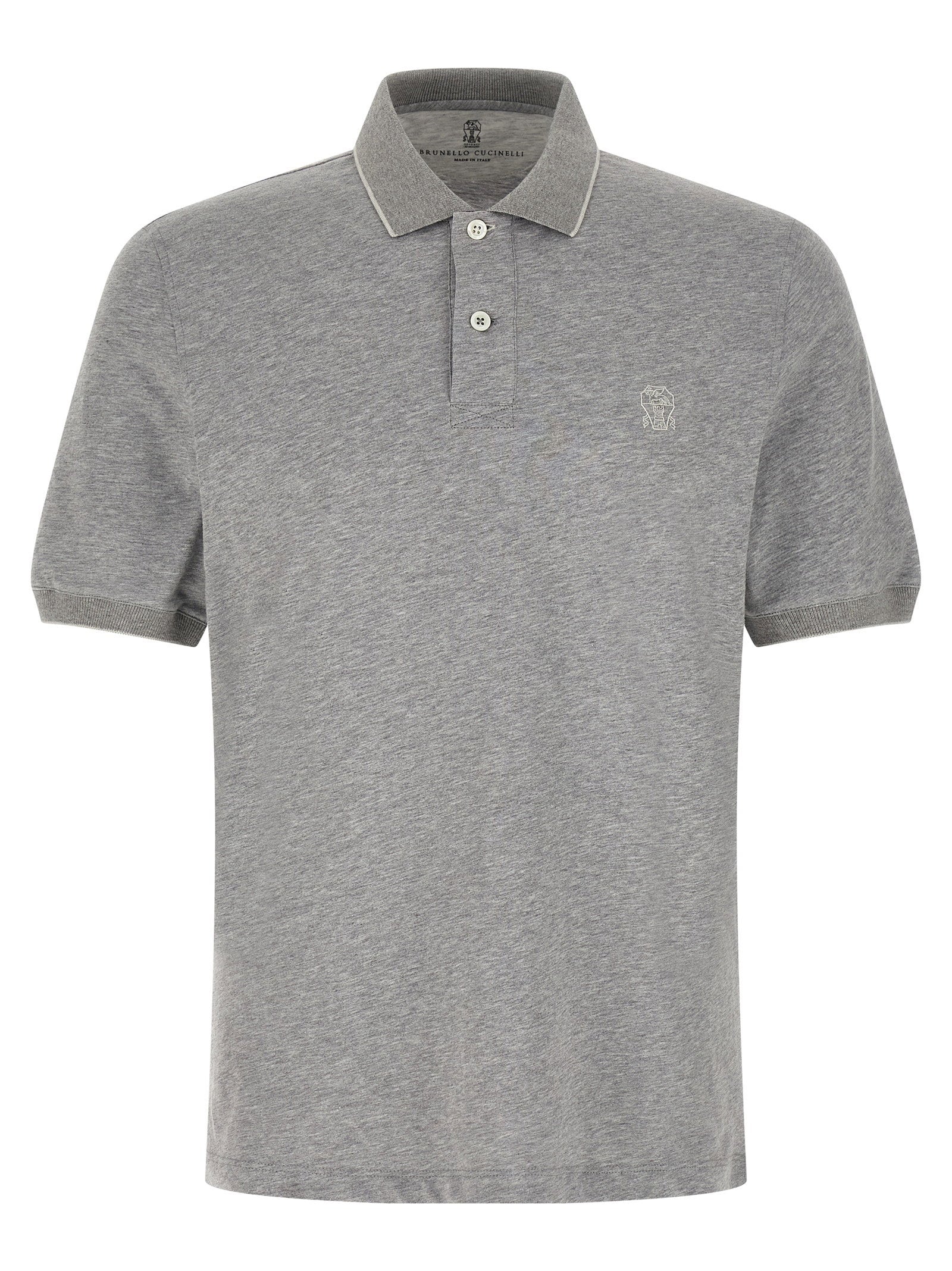 Brunello Cucinelli Men's Stretch Jersey Polo Shirt