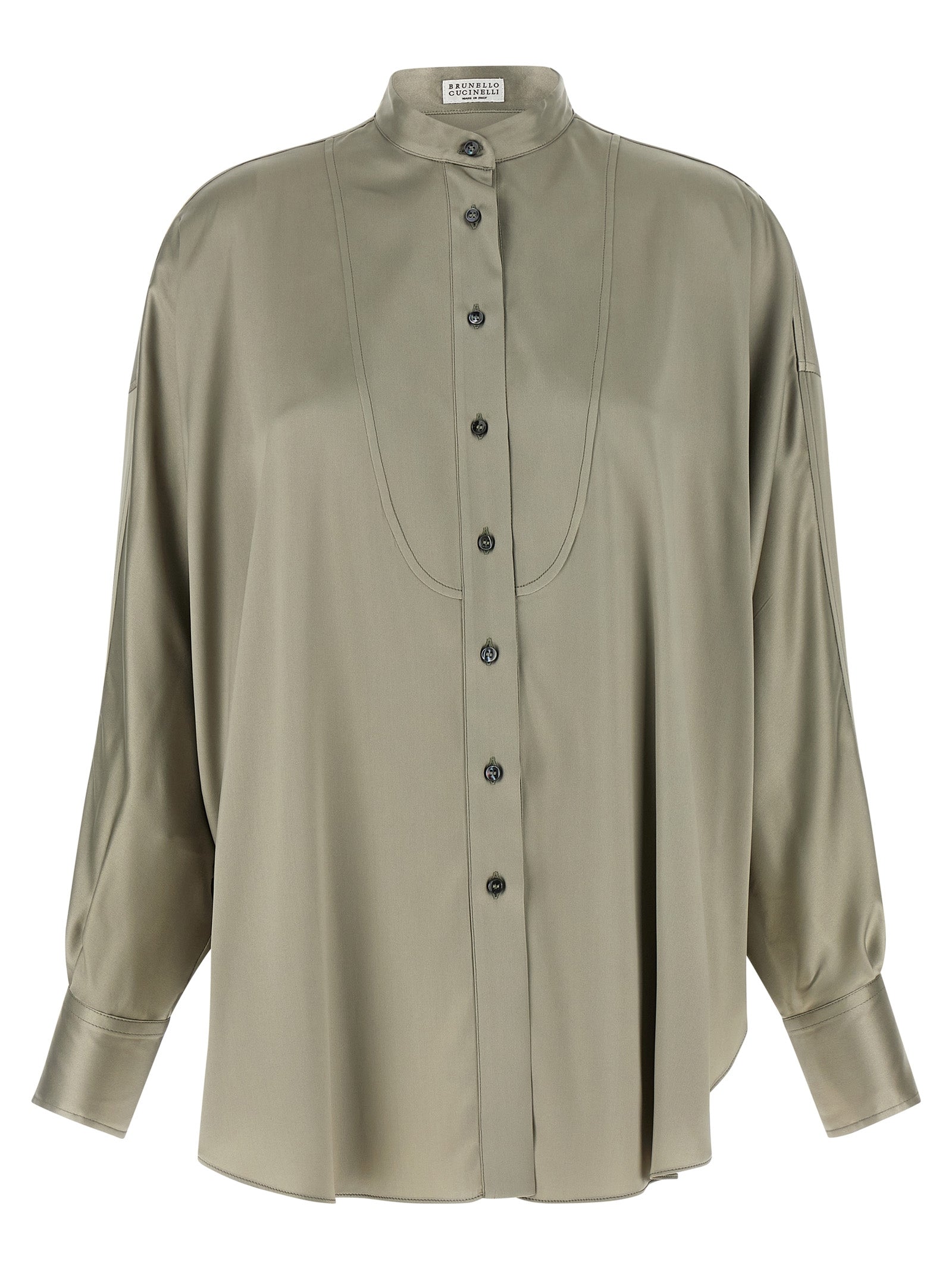Brunello Cucinelli Women's Korean Collar Shirt