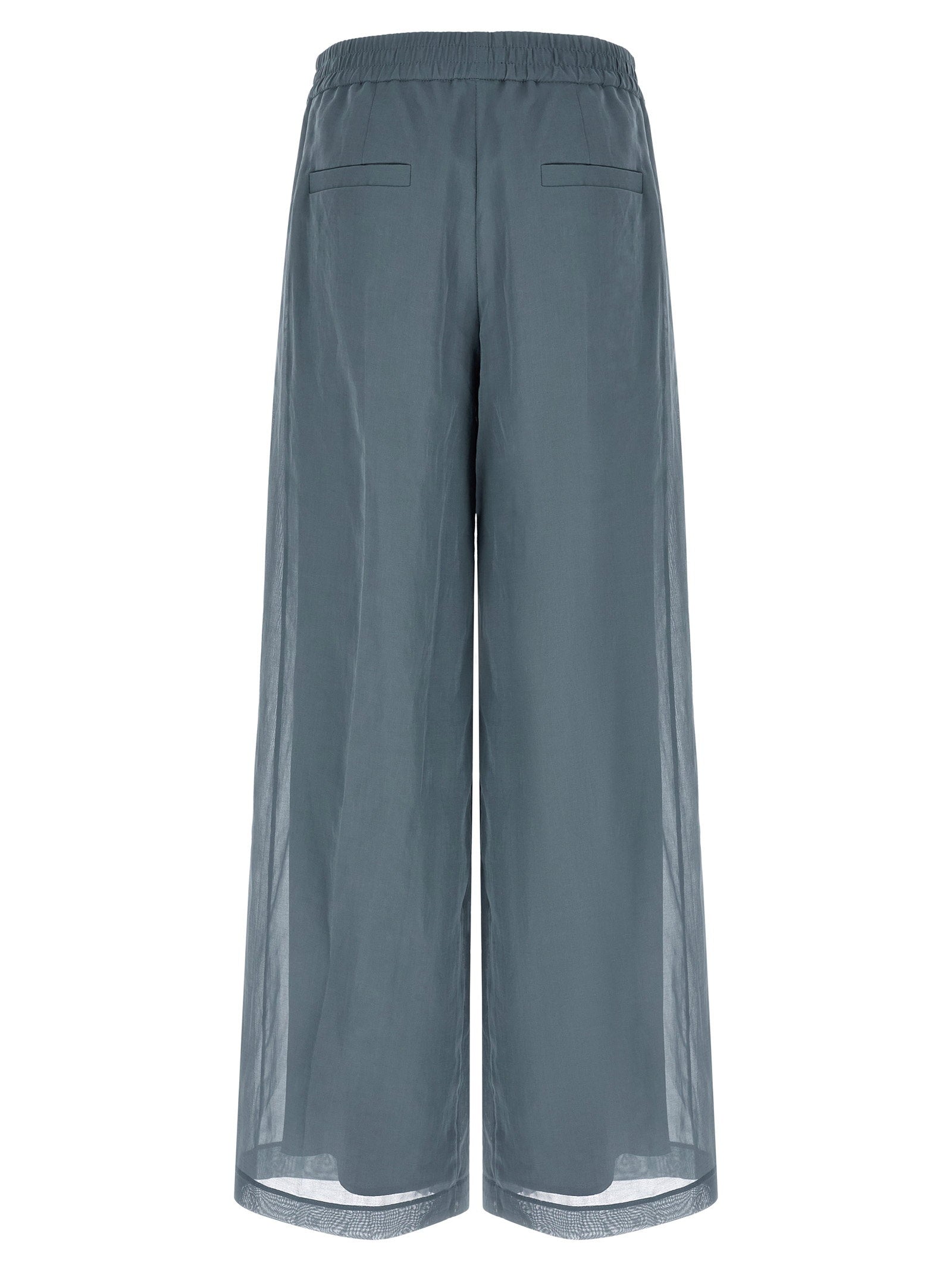 Brunello Cucinelli Women's Loose Track Pants