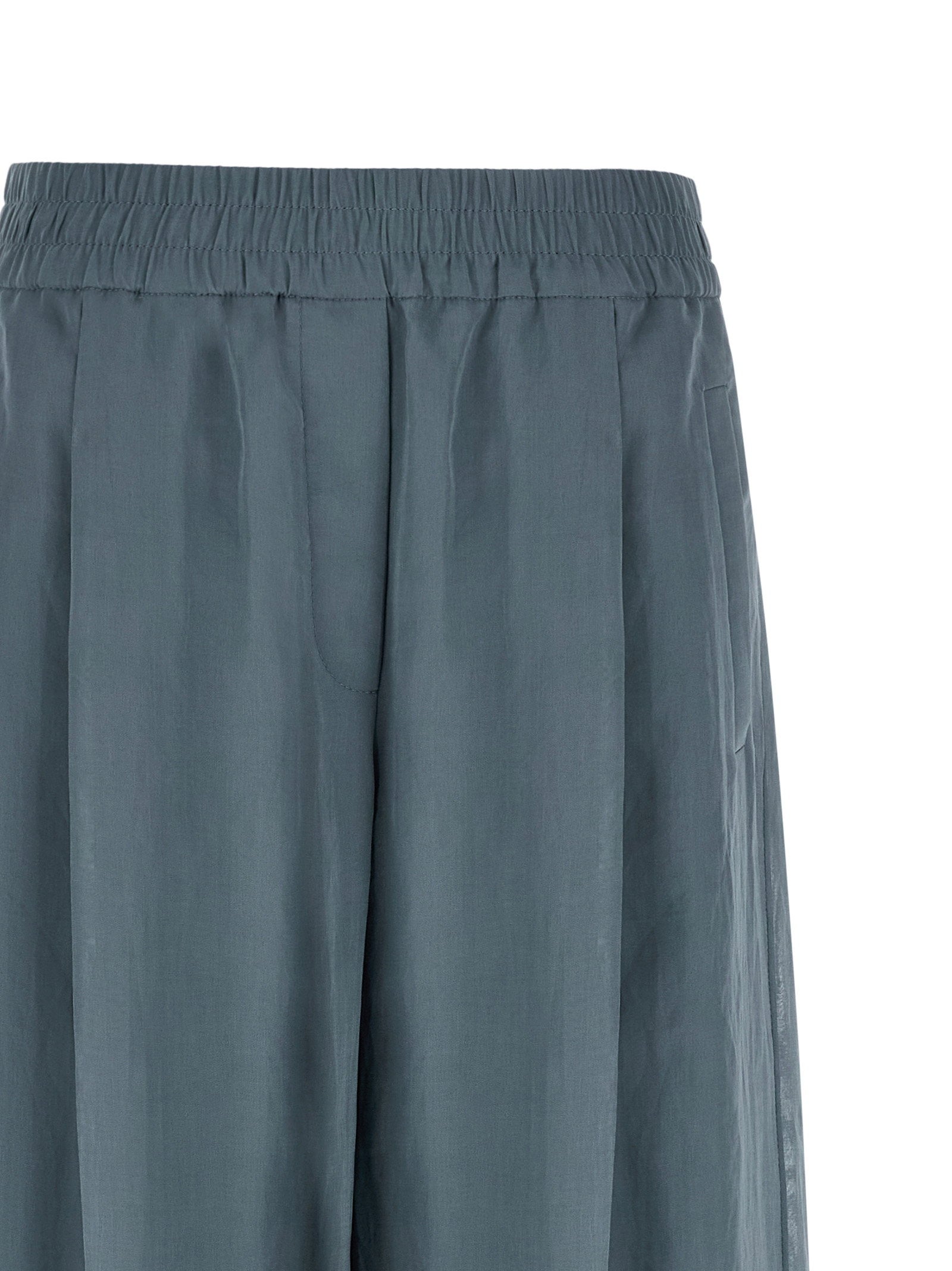 Brunello Cucinelli Women's Loose Track Pants