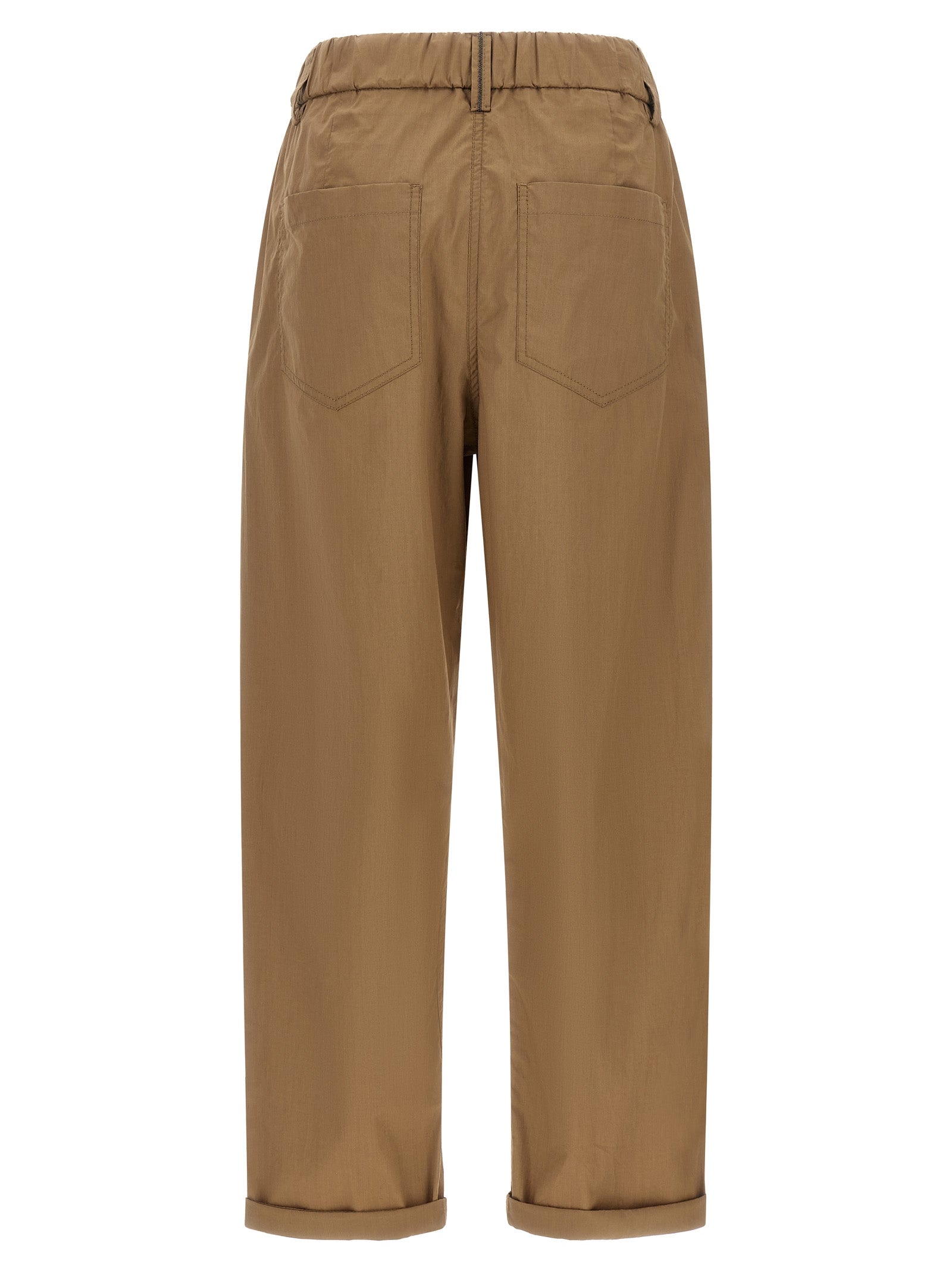 Brunello Cucinelli Women's Track Poplin Pants