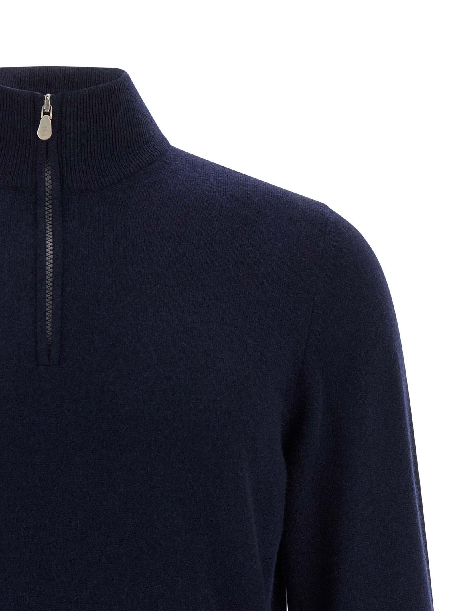 Brunello Cucinelli Men's Half-Zip Sweater