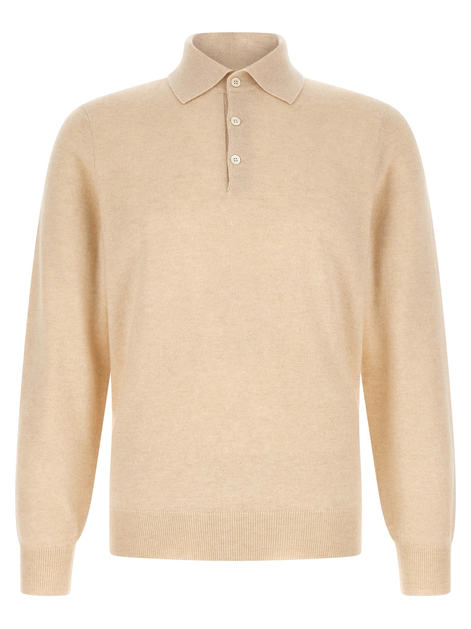 Brunello Cucinelli Men's Cashmere Knit Polo Shirt