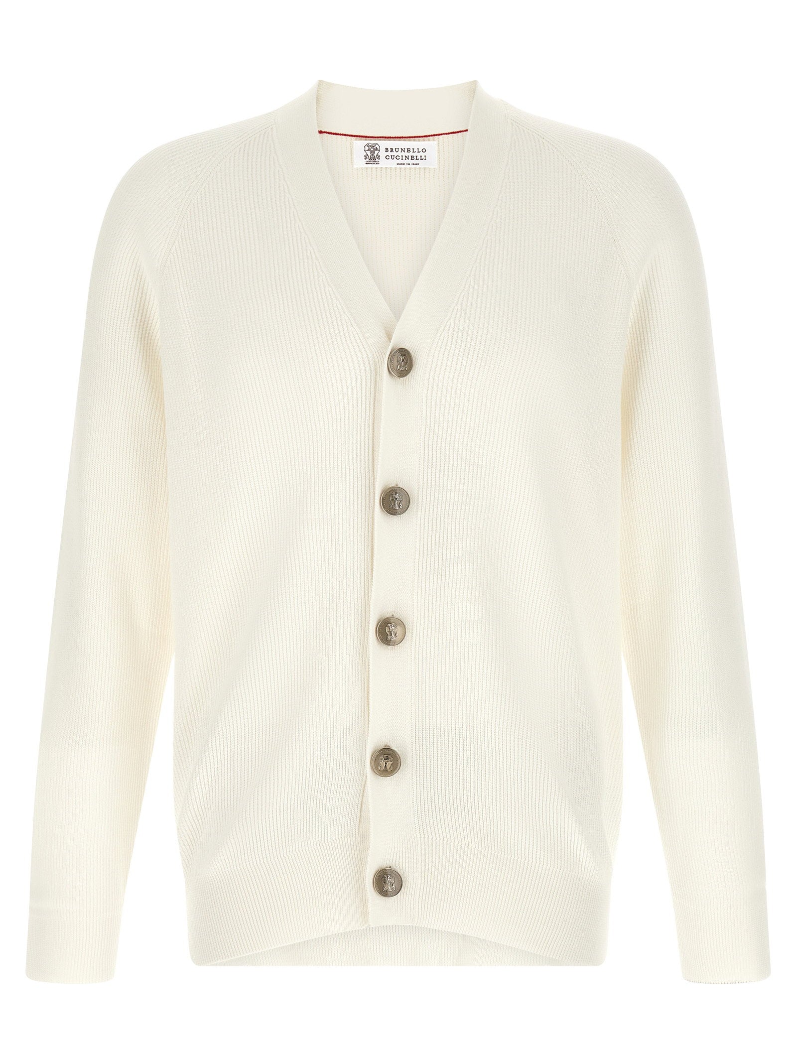 Brunello Cucinelli Men's English Ribbed Cardigan