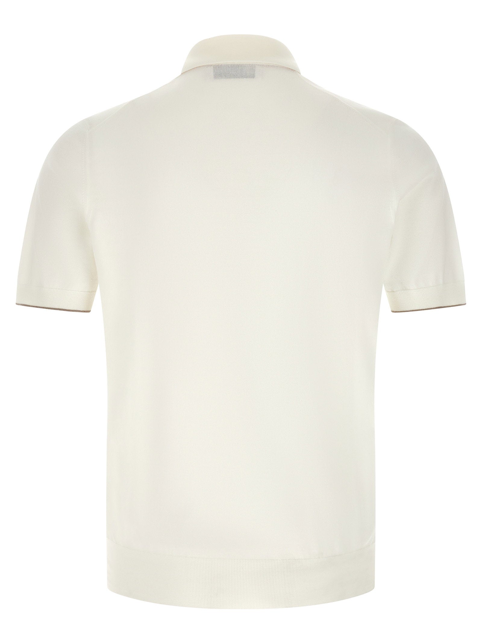 Brunello Cucinelli Men's Logo Embroidery Polo Shirt