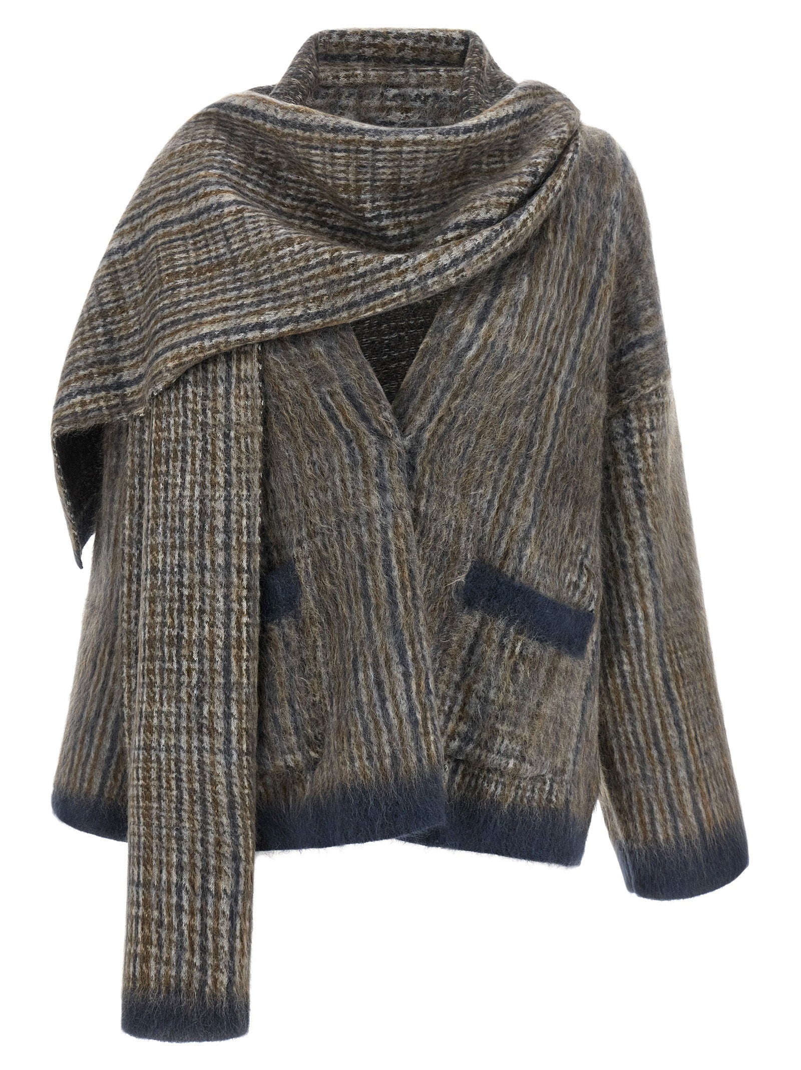 Brunello Cucinelli Women's Cardigan With Scarf