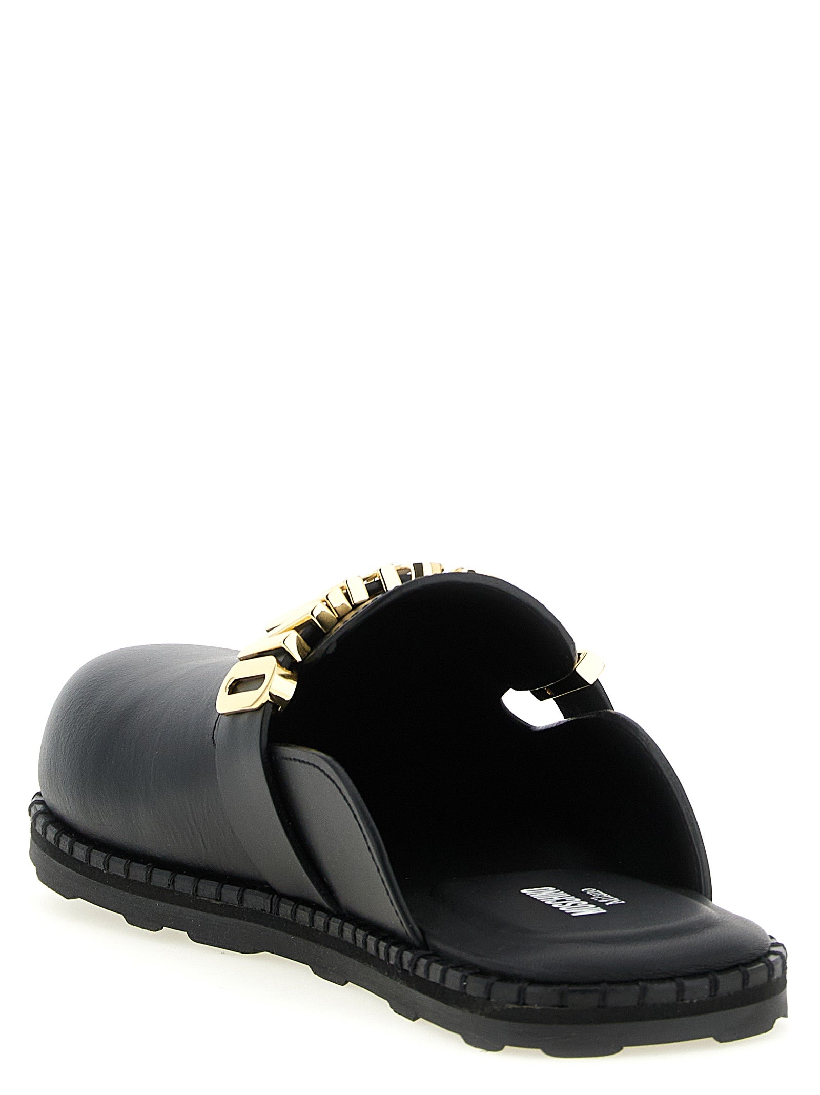 Moschino Women's Leather Sabots