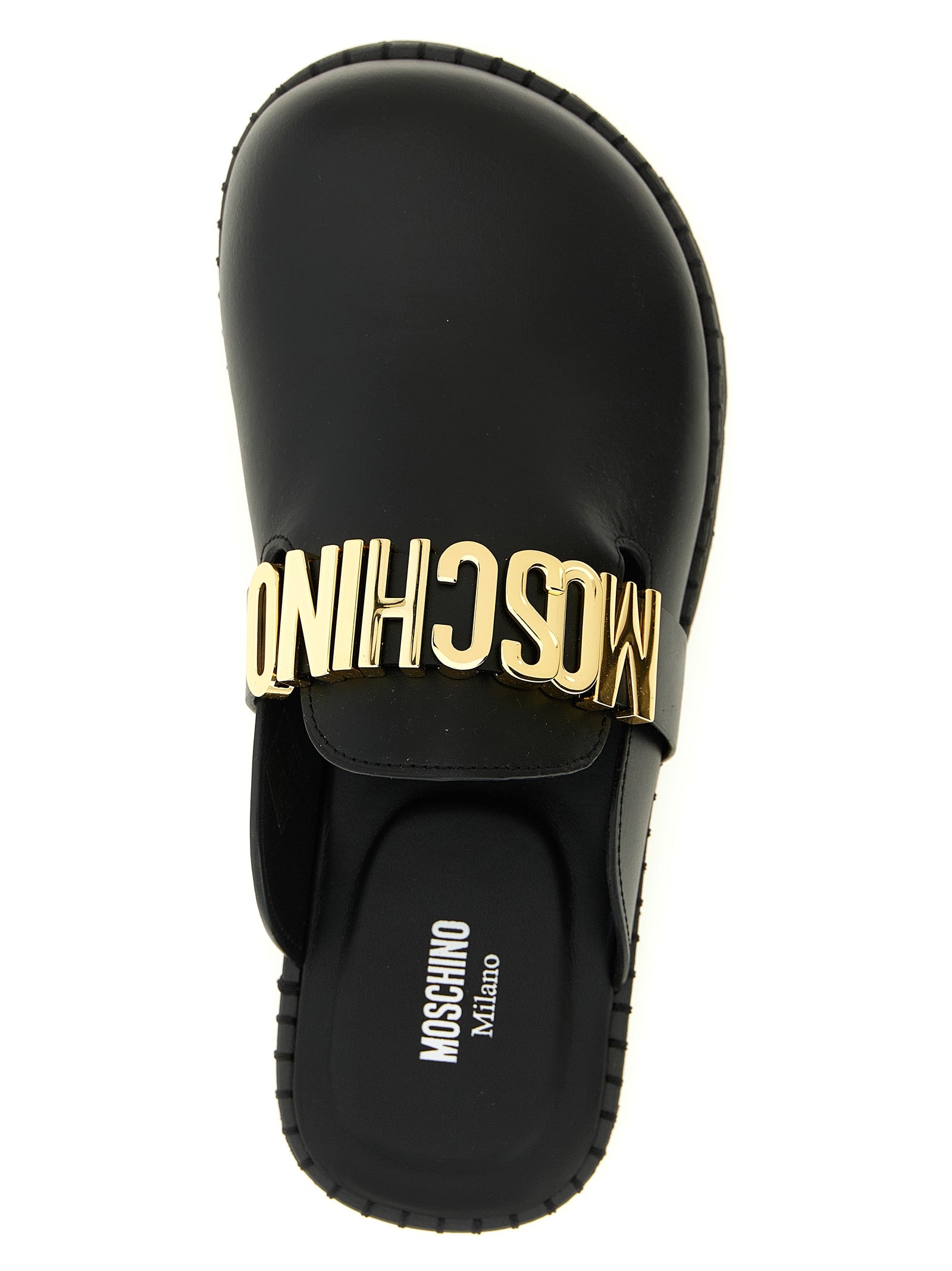 Moschino Women's Leather Sabots