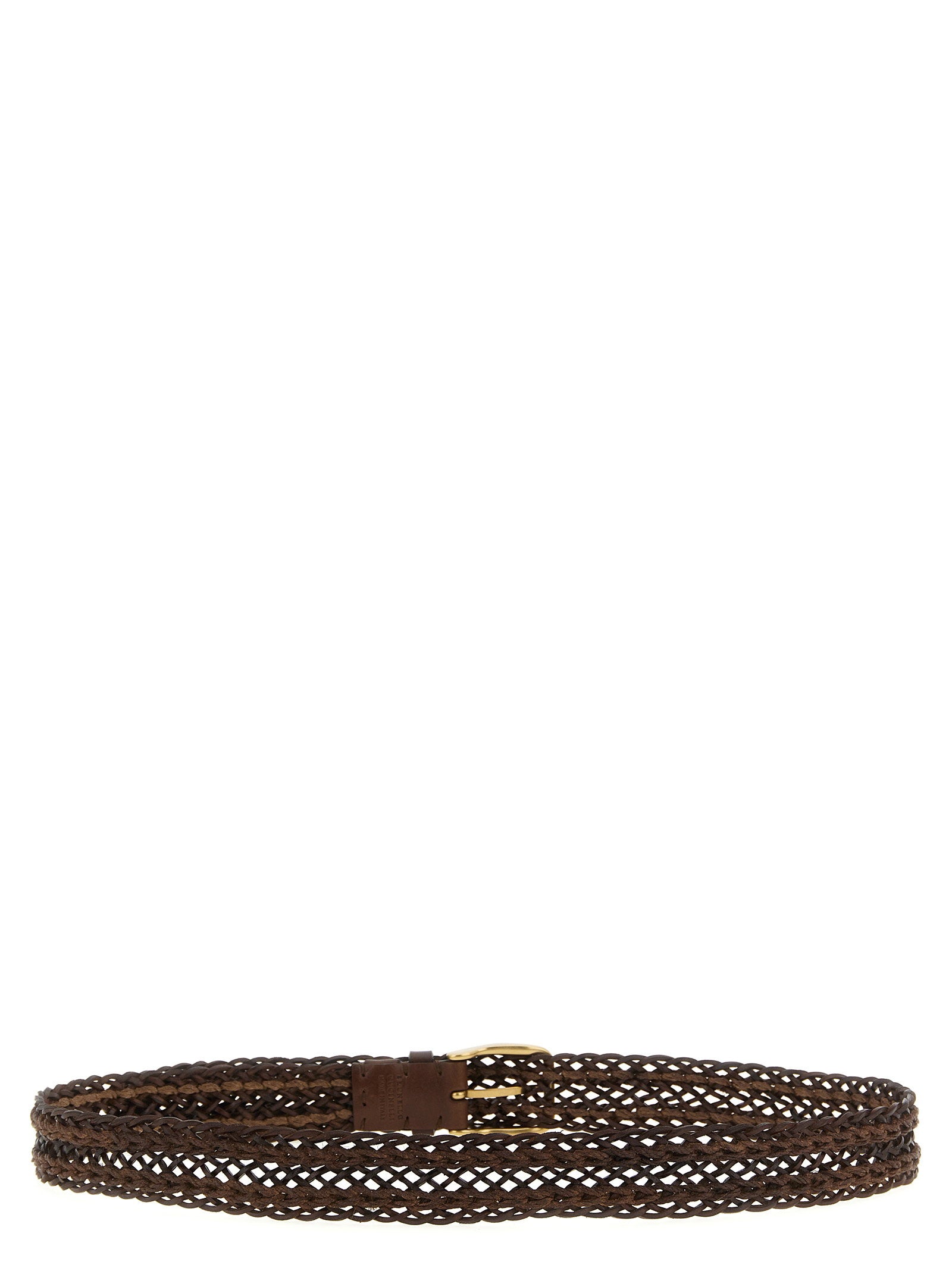Brunello Cucinelli Men's Braided Calf Belt