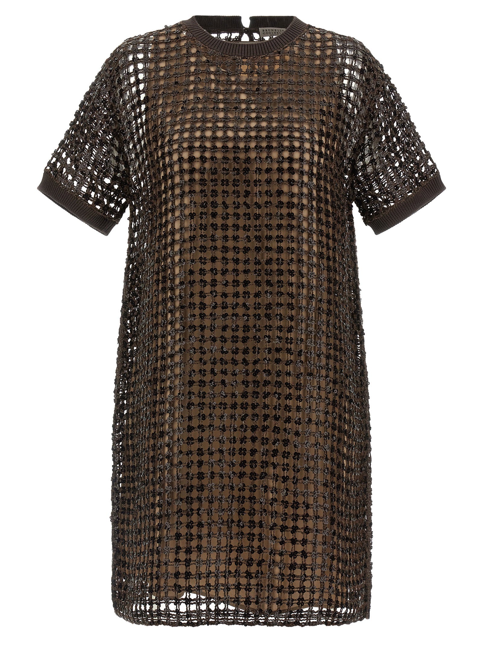 Brunello Cucinelli Women's Sequin Mesh Dress