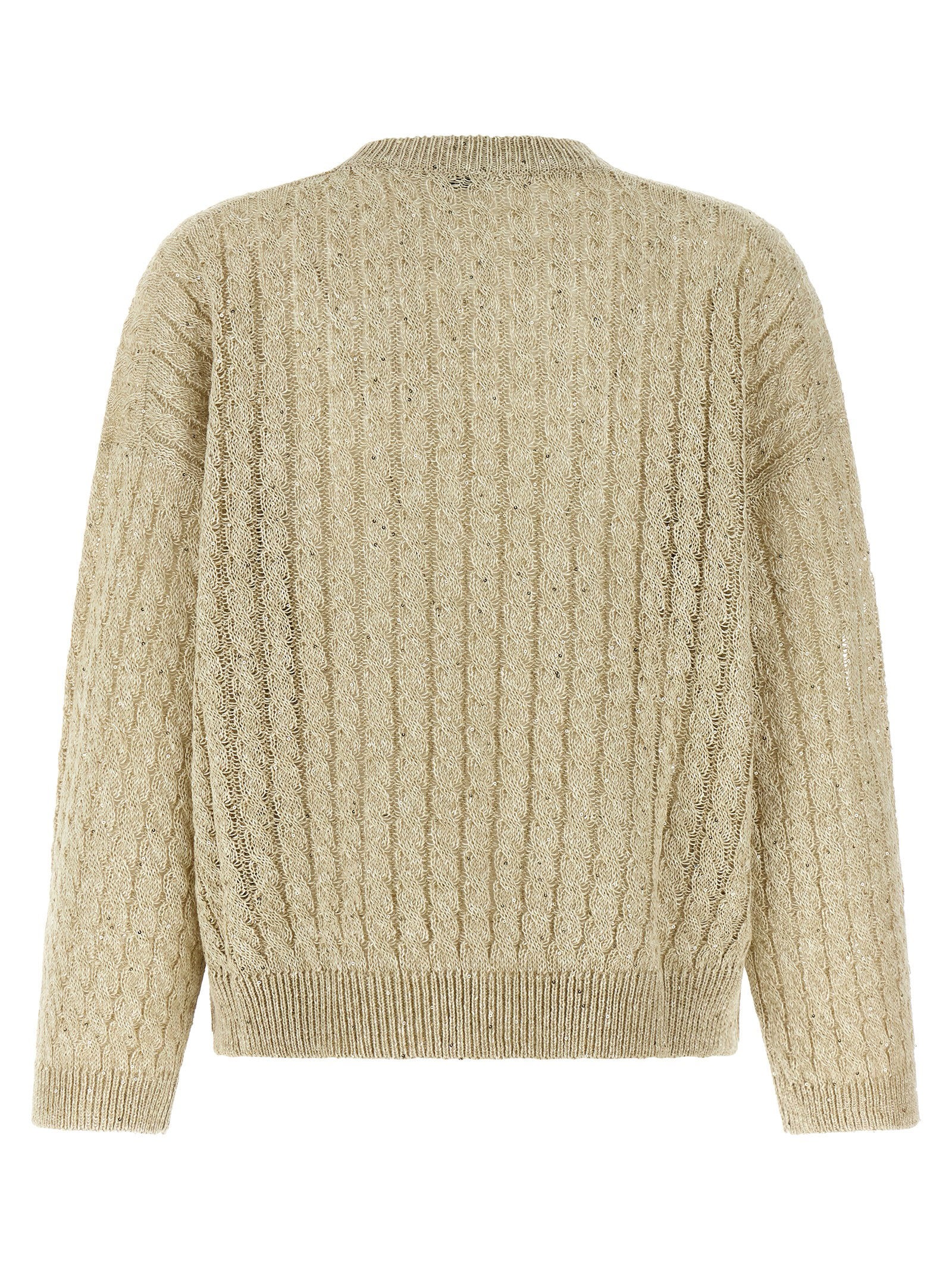 Brunello Cucinelli Women's Dazzling Cable Sweater